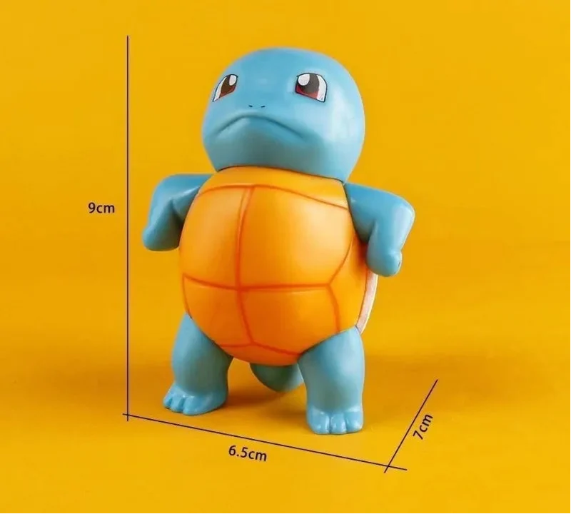 Grande figurine détaillée de Bulbizarre, Carapuce ou Salamèche ; une idée cadeau pour les dresseurs Pokémon de tous âges.