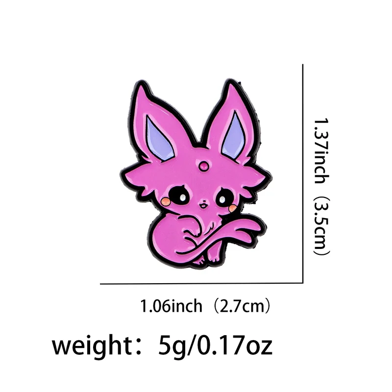 Pins et badges représentant les évolutions mignonnes d'Évoli