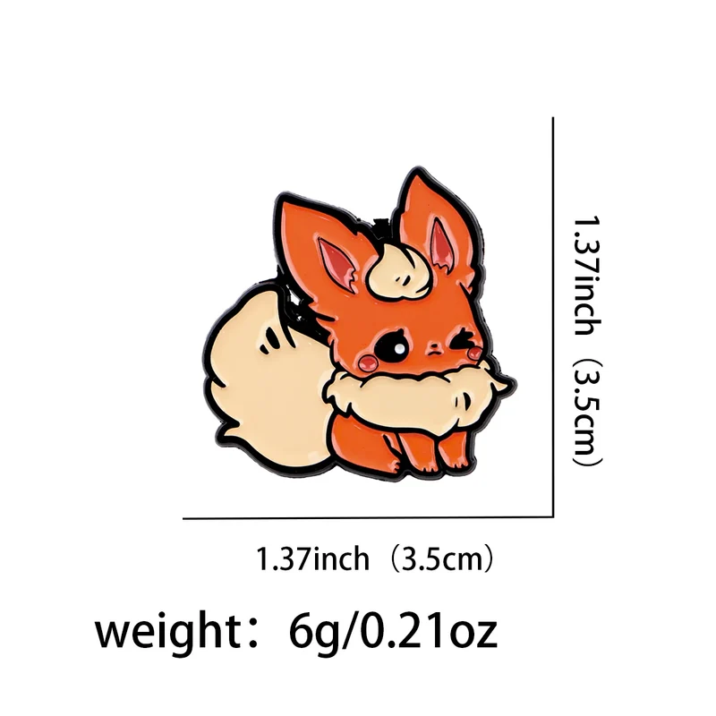 Pins et badges représentant les évolutions mignonnes d'Évoli
