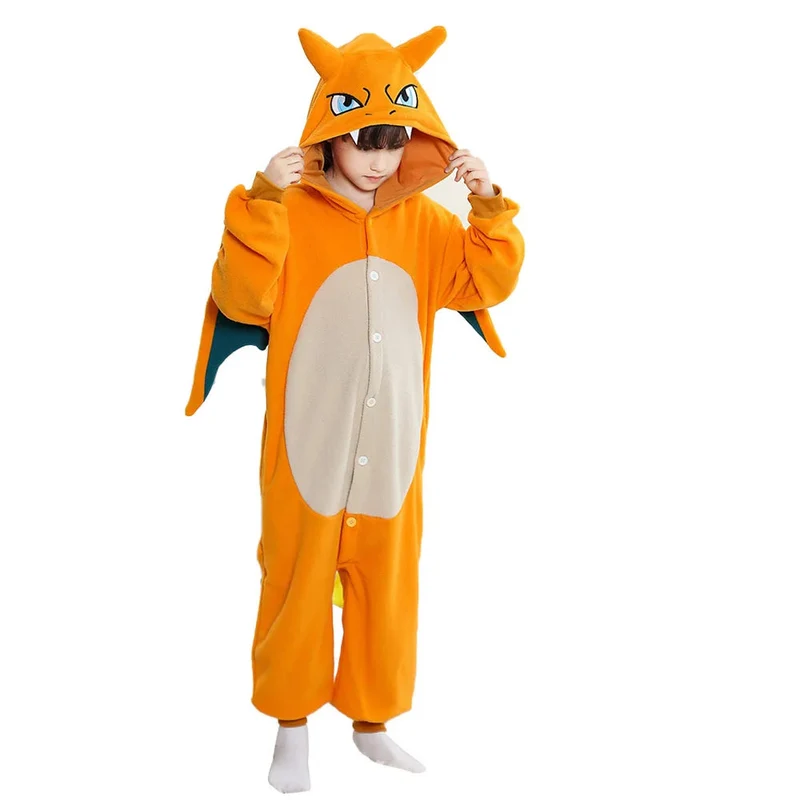Pyjama une pièce pour enfants à l'effigie de Dracaufeu ou de Méga-Dracaufeu