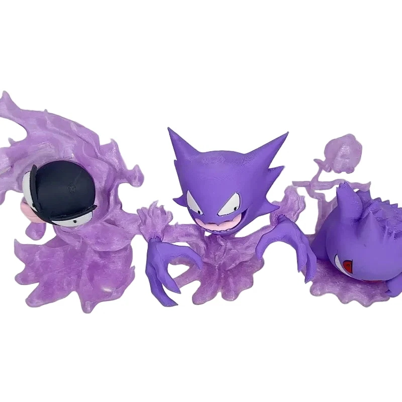 Figurines Pokémon Gengar Evolutions - Gengar, Haunter, Haunter, Haunter, Fantominus ou Gastly