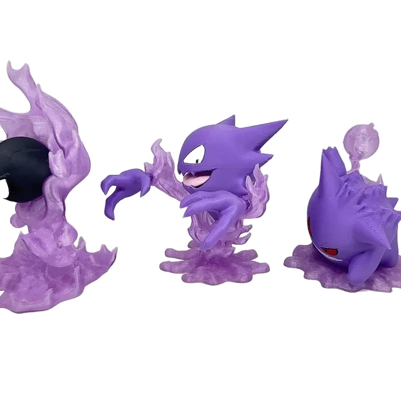 Figurines Pokémon Gengar Evolutions - Gengar, Haunter, Haunter, Haunter, Fantominus ou Gastly
