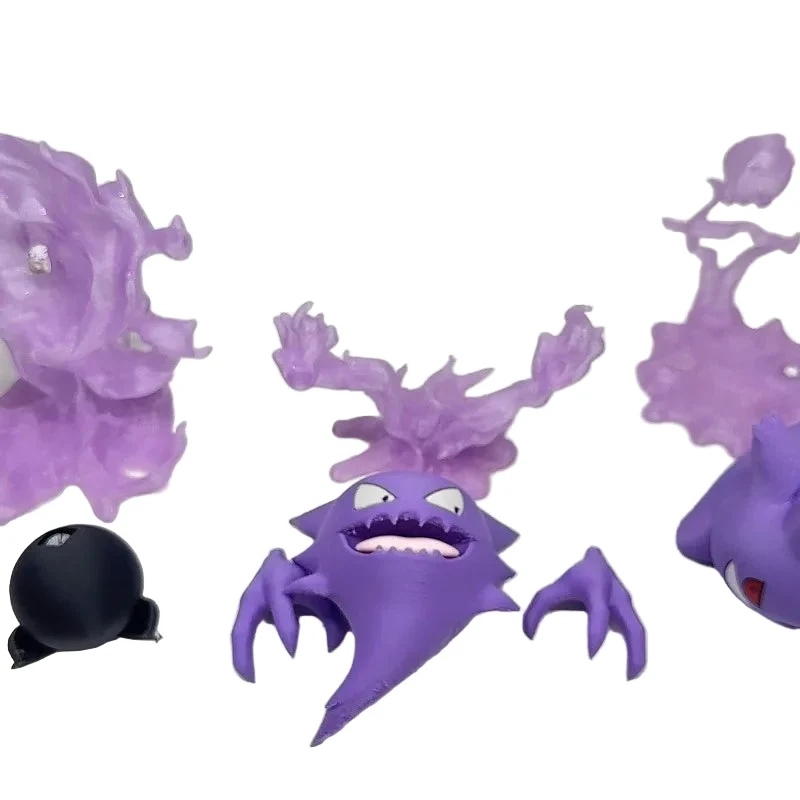 Figurines Pokémon Gengar Evolutions - Gengar, Haunter, Haunter, Haunter, Fantominus ou Gastly