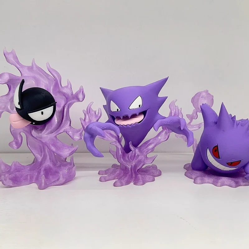 Figurines Pokémon Gengar Evolutions - Gengar, Haunter, Haunter, Haunter, Fantominus ou Gastly