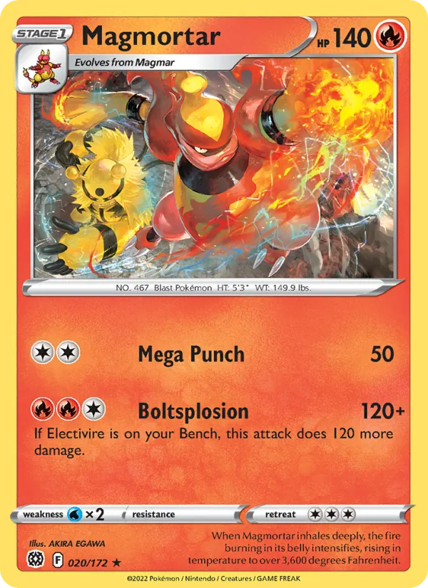Maganon 20/172 — SWSH9 – Brilliant Stars — Carte Pokémon anglaise