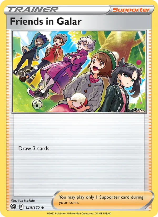 Amis de Galar 140/172 — SWSH9 – Brilliant Stars — Carte Pokémon anglaise