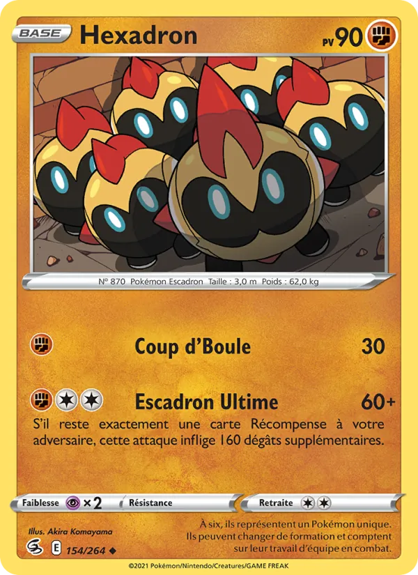 Hexadron 154/264 — EB08 - Poing de Fusion — Carte Pokémon française