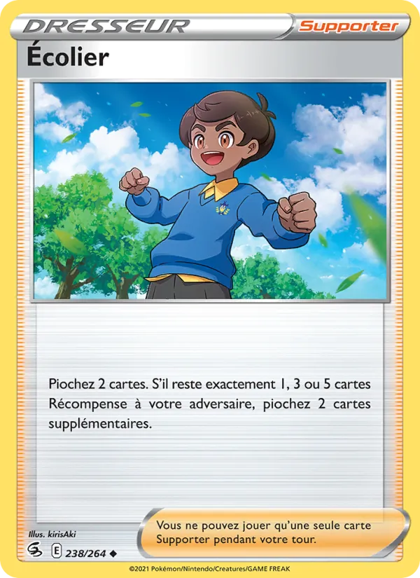 Écolier 238/264 — EB08 - Poing de Fusion — Carte Pokémon française