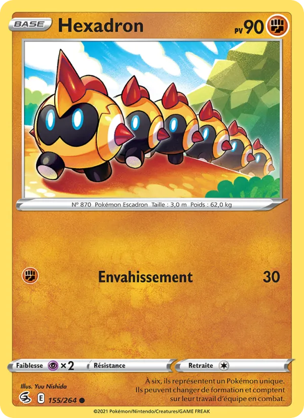 Hexadron 155/264 — EB08 - Poing de Fusion — Carte Pokémon française