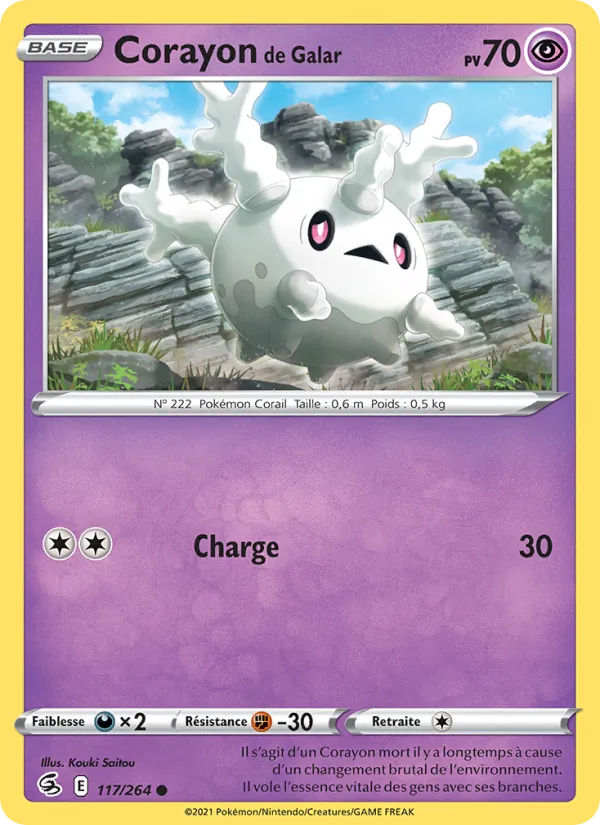 Corayon de Galar 117/264 — EB08 - Poing de Fusion — Carte Pokémon française