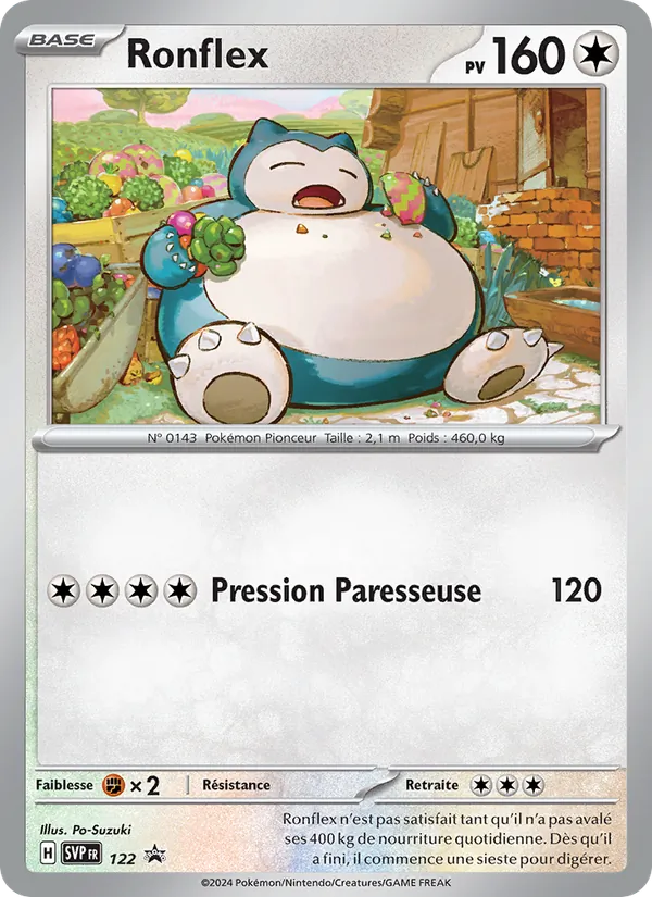 Ronflex 122/225 — SVP — Promos Écarlate et Violet — Carte Pokémon française