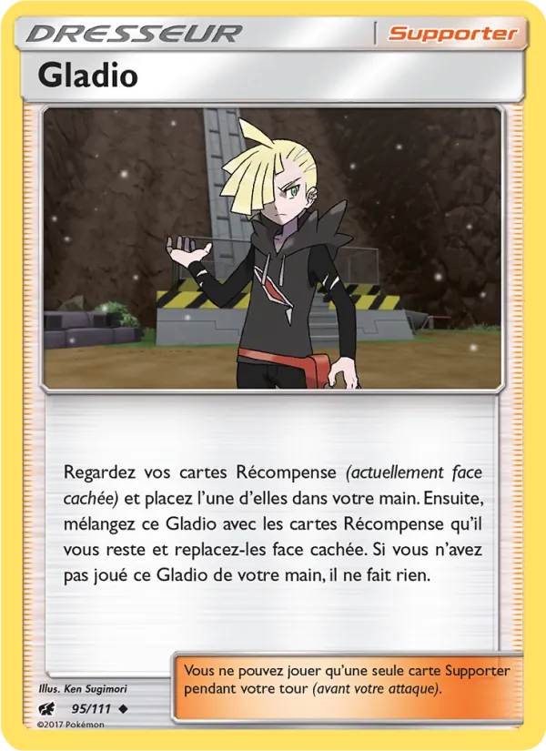 Gladio 95/111 — SL4 – Invasion Carmin — Carte Pokémon française