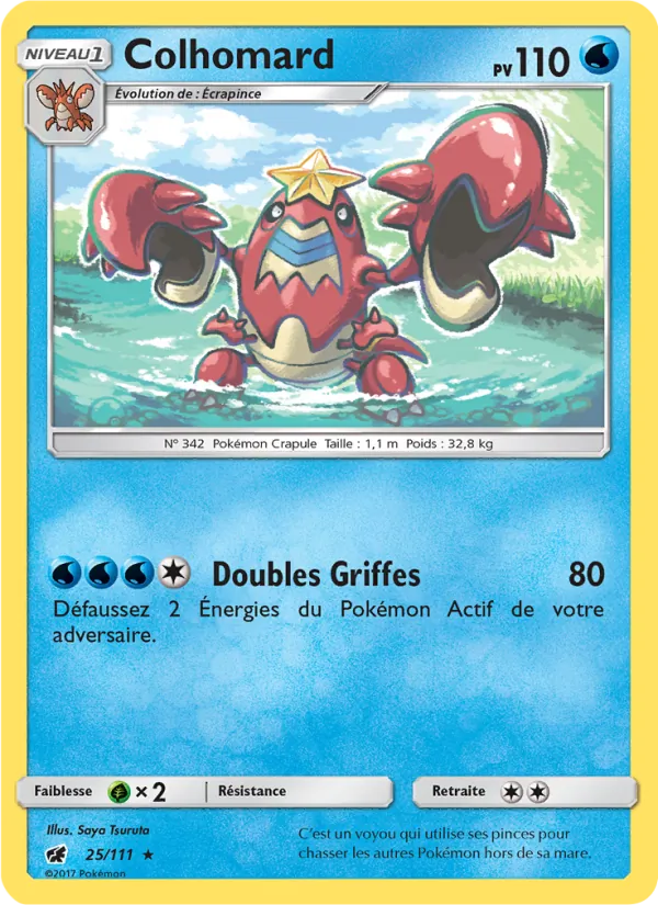 Colhomard 25/111 — SL4 – Invasion Carmin — Carte Pokémon française