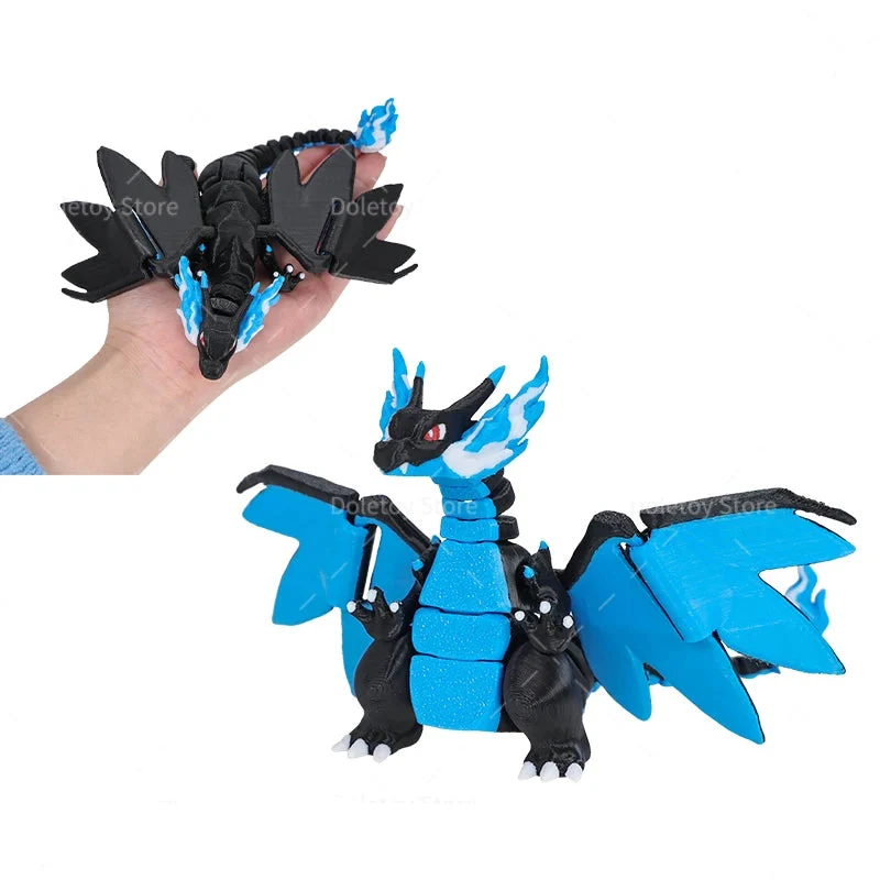 Figurine Mega Charizard XY avec ailes mobiles, etc.