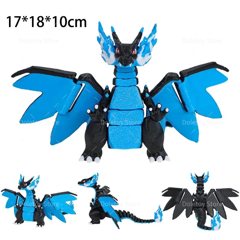 Figurine Mega Charizard XY avec ailes mobiles, etc.