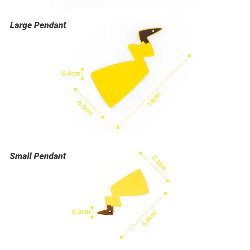 Pendentif Pokémon Pikachu en 2 tailles