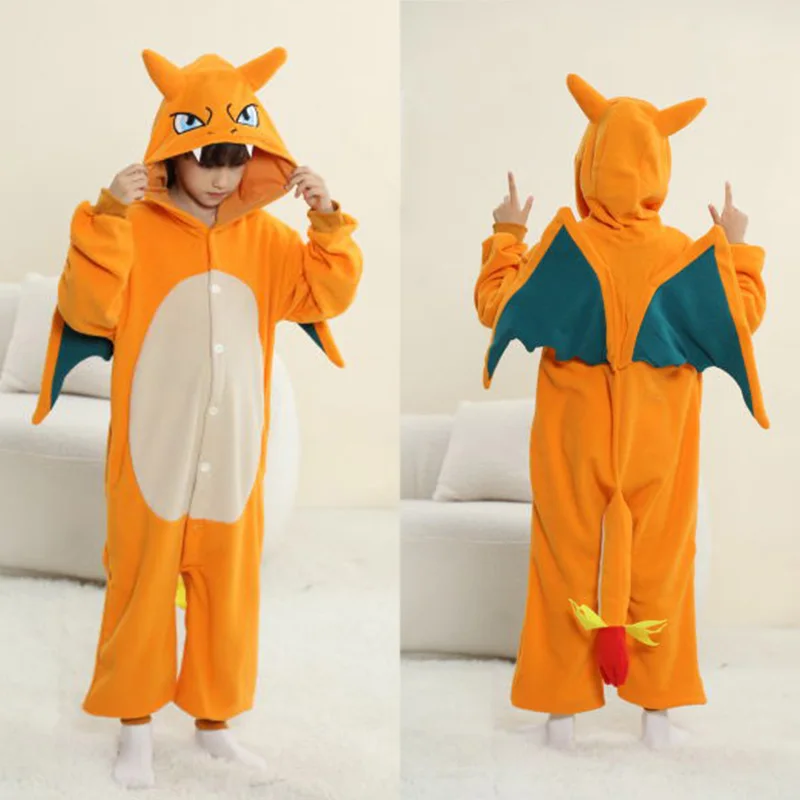 Combinaison Pokémon Kigurumis pour enfants, déguisement d'Halloween