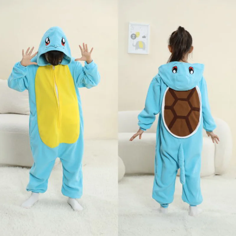 Combinaison Pokémon Kigurumis pour enfants, déguisement d'Halloween