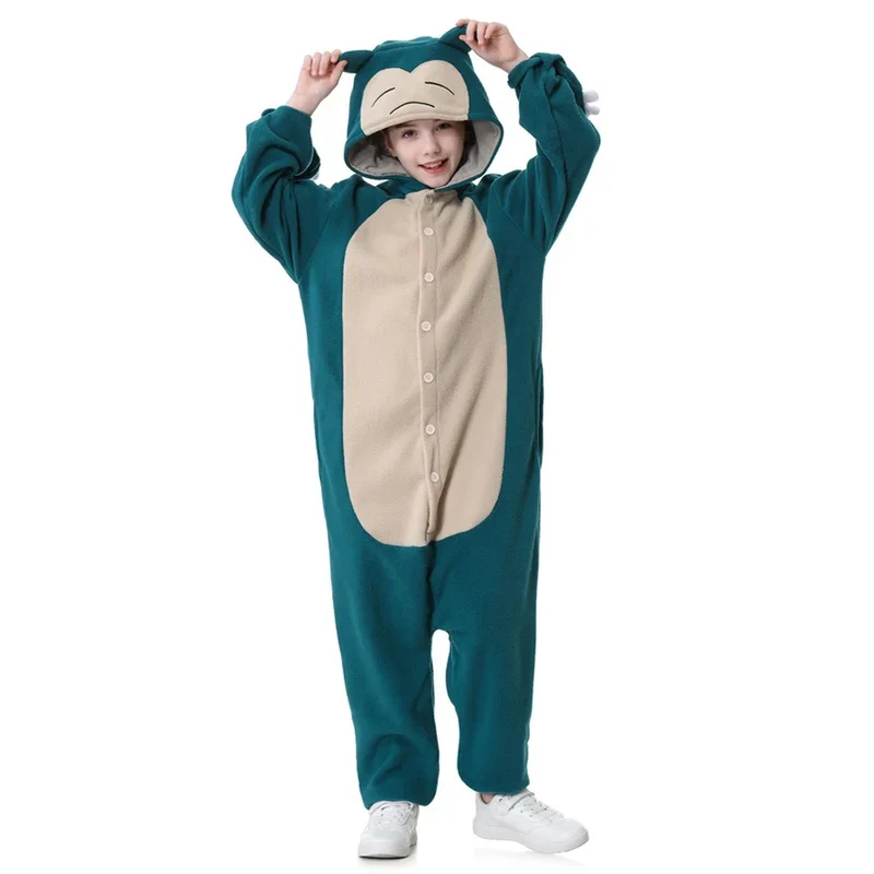 Combinaison Pokémon Kigurumis pour enfants, déguisement d'Halloween