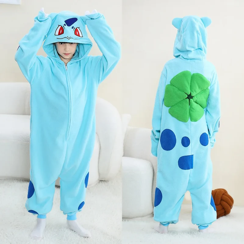 Combinaison Pokémon Kigurumis pour enfants, déguisement d'Halloween