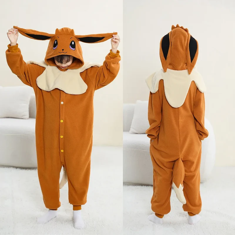Combinaison Pokémon Kigurumis pour enfants, déguisement d'Halloween
