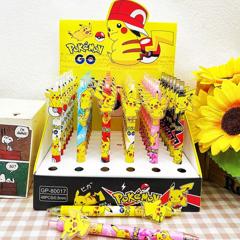Stylos gel Pikachu pour l'école ou les loisirs - 6 ou 36 pièces.