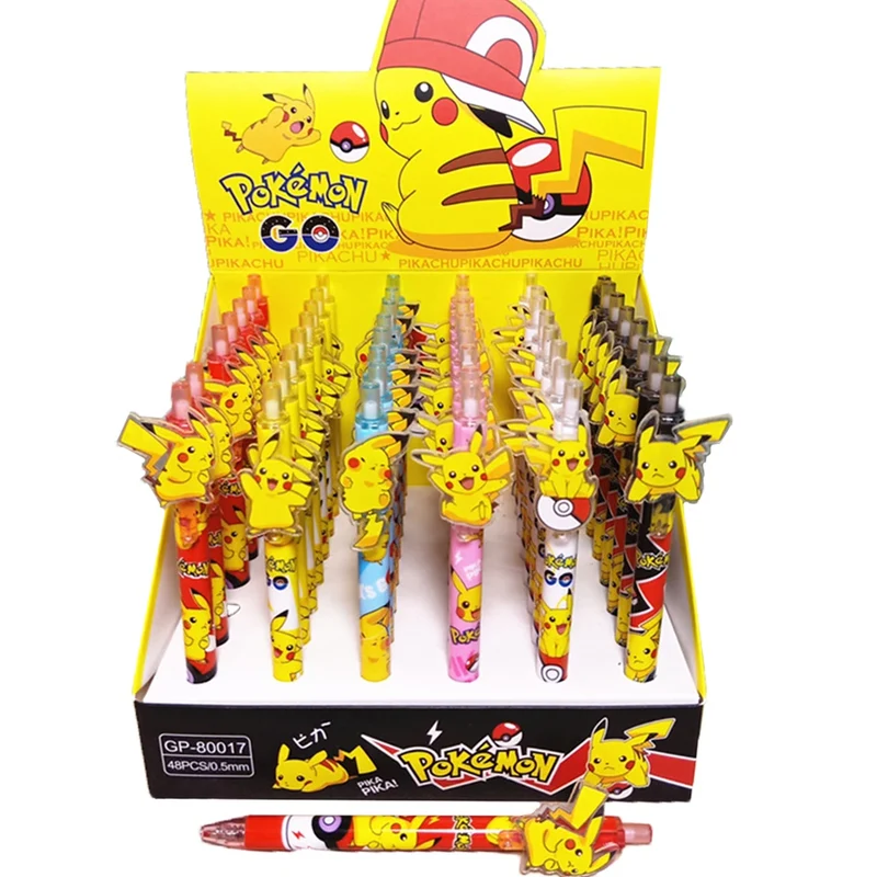 Stylos gel Pikachu pour l'école ou les loisirs - 6 ou 36 pièces.