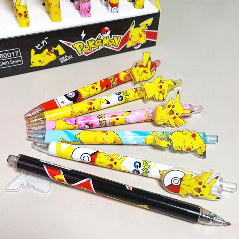 Stylos gel Pikachu pour l'école ou les loisirs - 6 ou 36 pièces.