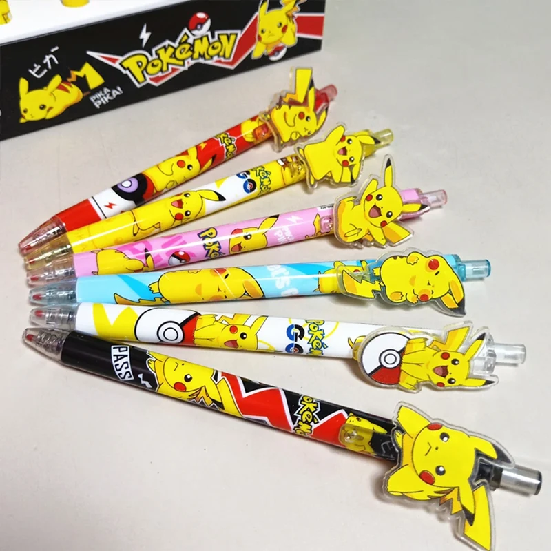 Stylos gel Pikachu pour l'école ou les loisirs - 6 ou 36 pièces.