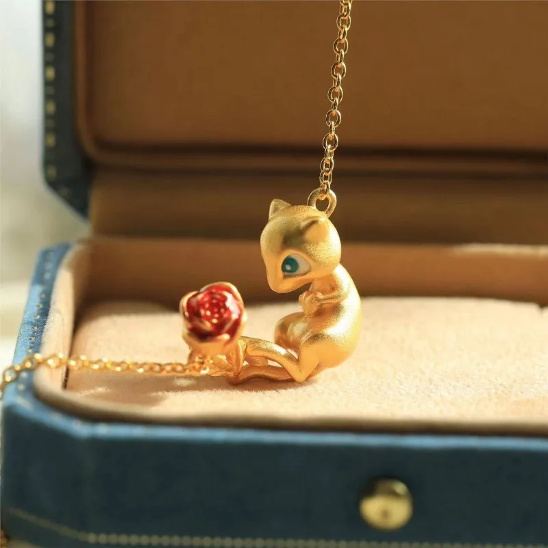 Collier Golden Mew à motif floral