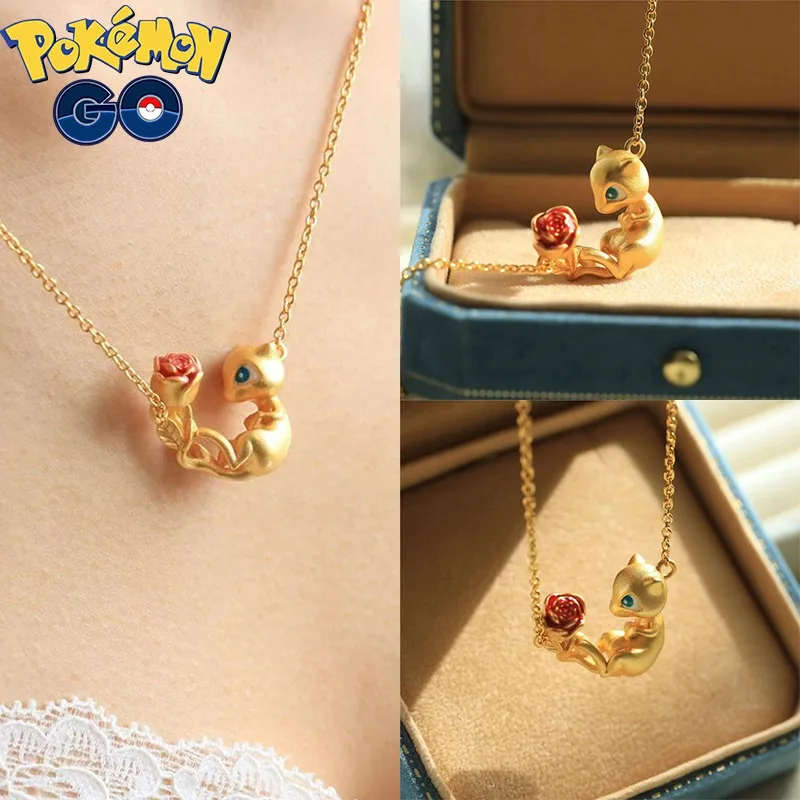 Collier Golden Mew à motif floral