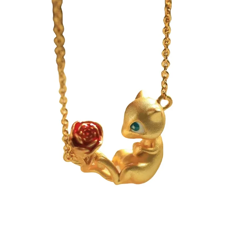 Collier Golden Mew à motif floral