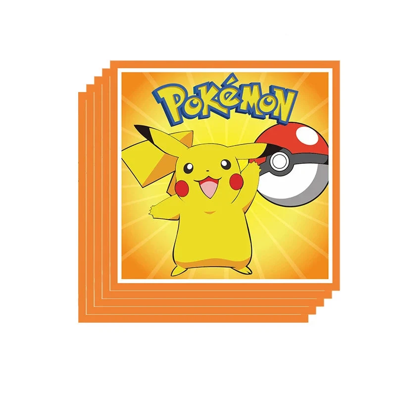 Décorations d'anniversaire pour enfants Pokémon - assiettes, tasses, bannières, etc.