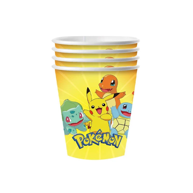 Décorations d'anniversaire pour enfants Pokémon - assiettes, tasses, bannières, etc.