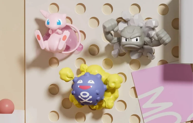 Aimants de réfrigérateur 3D Pokémon