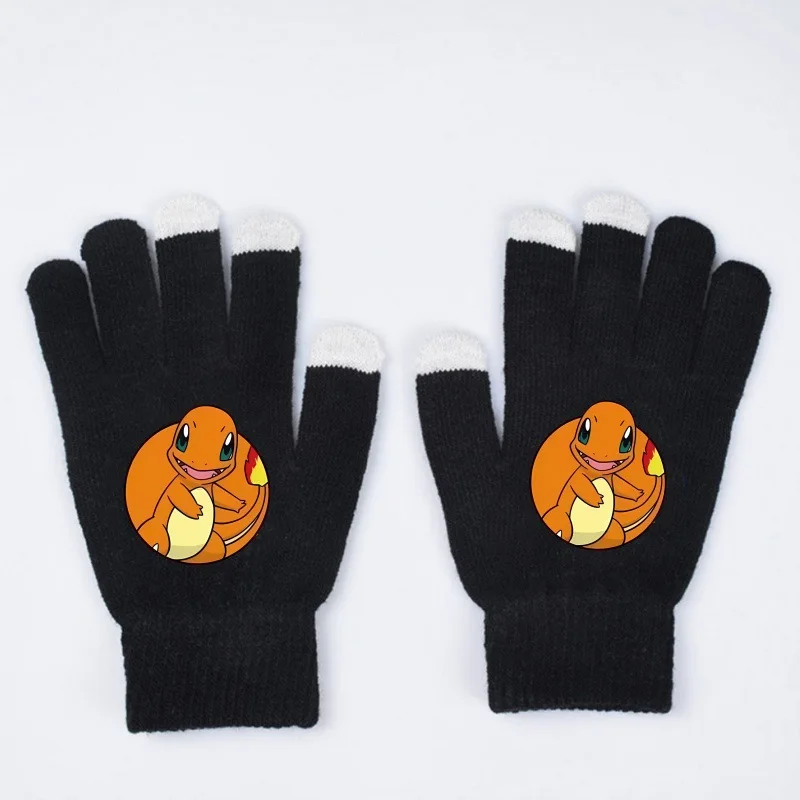 Gants chauds pour enfants avec motif Rondoudou, Dracaufeu ou Pikachu