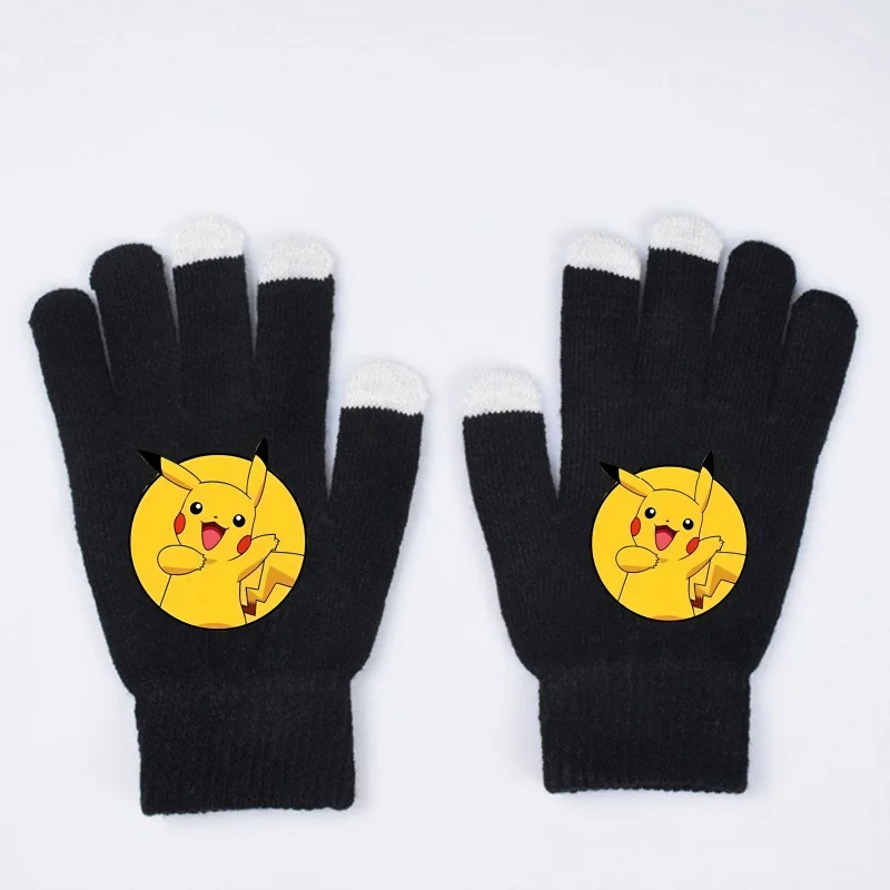 Gants chauds pour enfants avec motif Rondoudou, Dracaufeu ou Pikachu