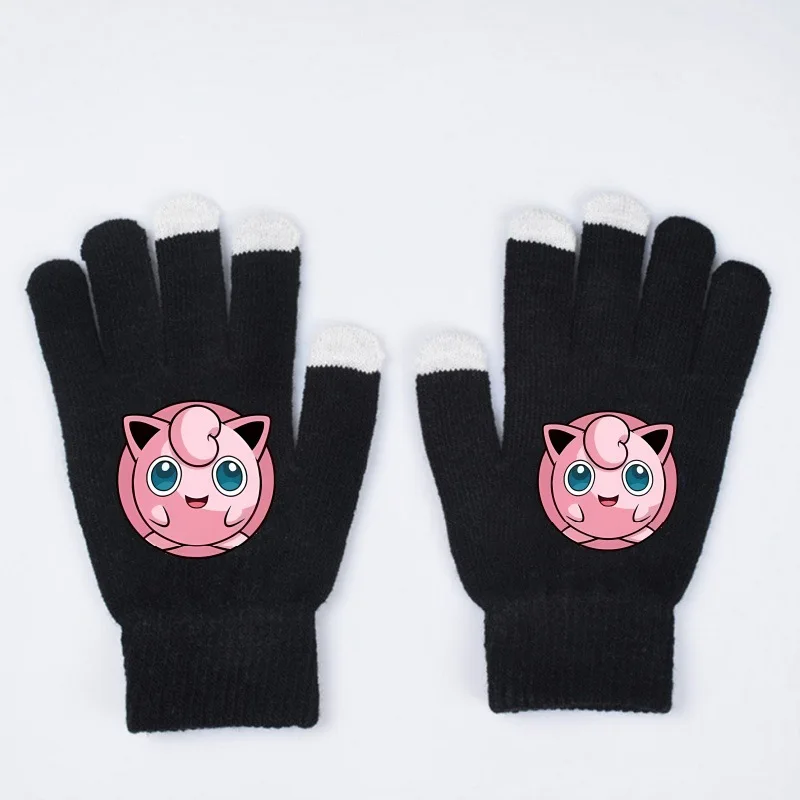 Gants chauds pour enfants avec motif Rondoudou, Dracaufeu ou Pikachu