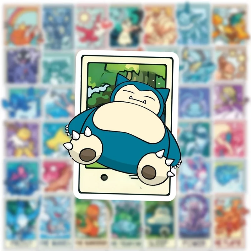 50 autocollants Pokémon au look carte