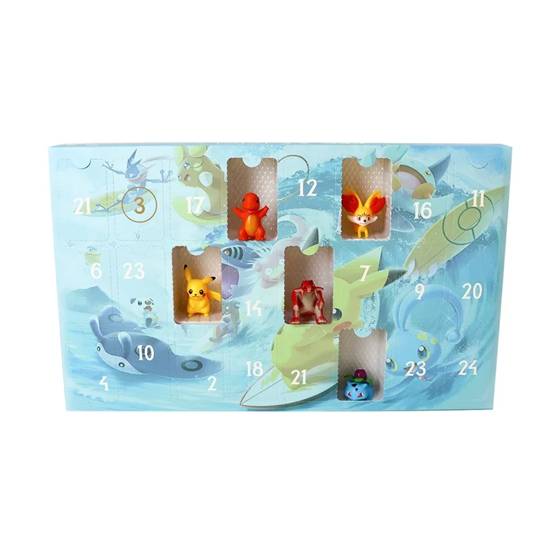 Calendrier de l'Avent Pokémon avec motif Pikachu Surfer