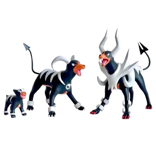 Ensemble de figurines Pokémon Dogmon, Doguster et Mega Dogmon 3