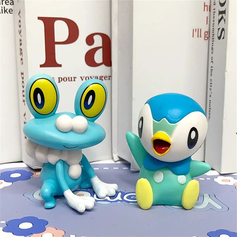 Ensemble de 6 figurines Pokémon avec Mimigma Mimiqui, Minidraco, Froxy Grenousse, Gecko Treecko, Plinfa