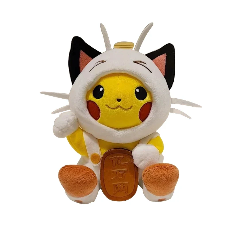 Cosplay de Pikachu en plongeur, peluche Meowth