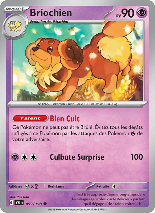 Briochien 99/198 — EV01 – Écarlate et Violet — Carte Pokémon française
