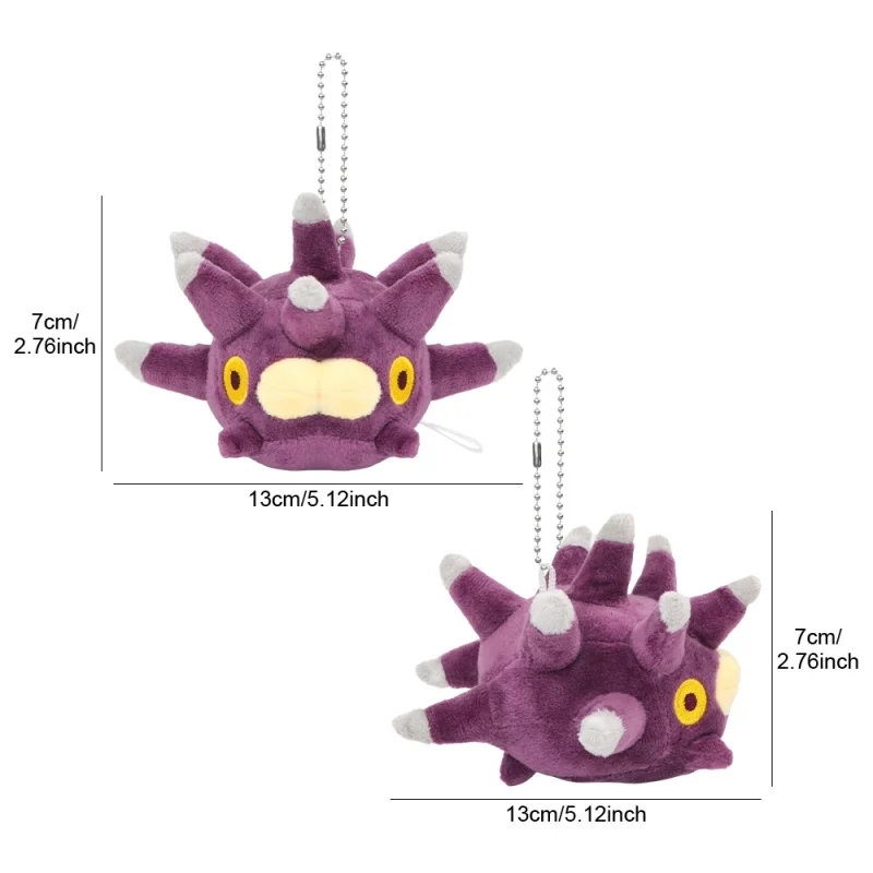 Figurines en peluche Gufa Pyukumuku, Snomnom Snom ou Britzigel Pincurchin avec pendentif