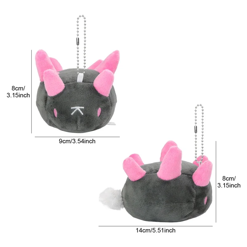 Figurines en peluche Gufa Pyukumuku, Snomnom Snom ou Britzigel Pincurchin avec pendentif