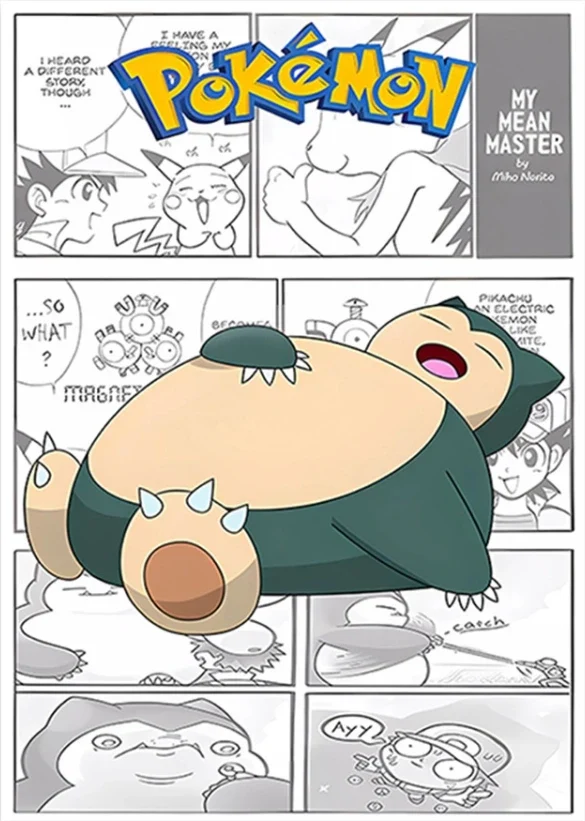Affiche sur toile Pokémon au look bande dessinée dans de nombreux modèles