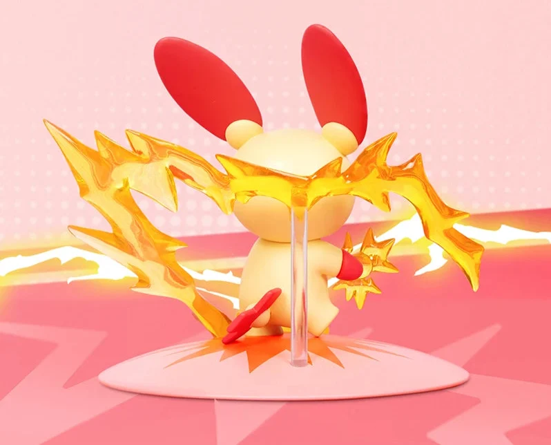 Figurines Pokémon Plusle et Minun dans un ensemble (2 figurines)