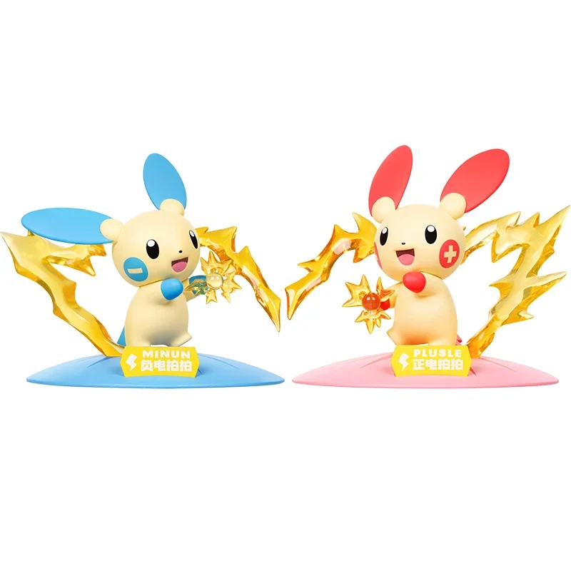 Figurines Pokémon Plusle et Minun dans un ensemble (2 figurines)