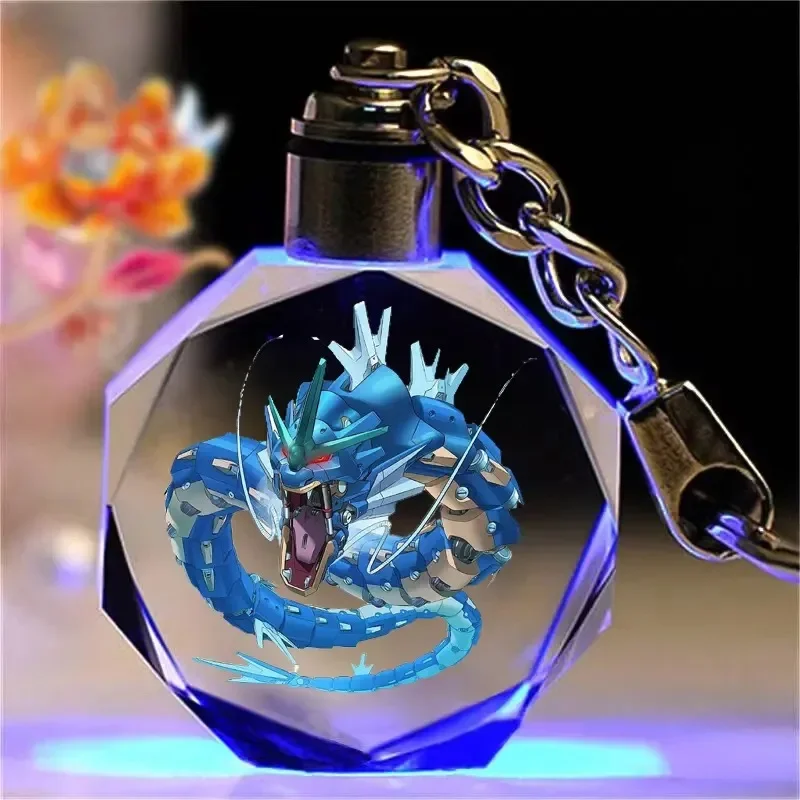 Porte-clés en cristal Pokémon Pikachu coloré